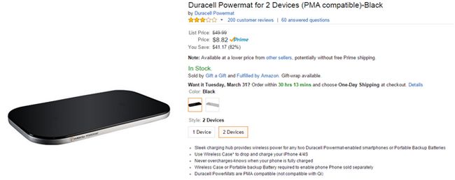 Fotografía - [Offre Alerte] Duracell Powermat 2-périphériques (compatible avec Galaxy S6) est à seulement 8,82 $ sur Amazon (82% de réduction)